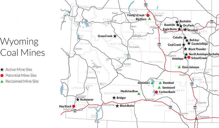 Wyoming-Coal-Mines-Map